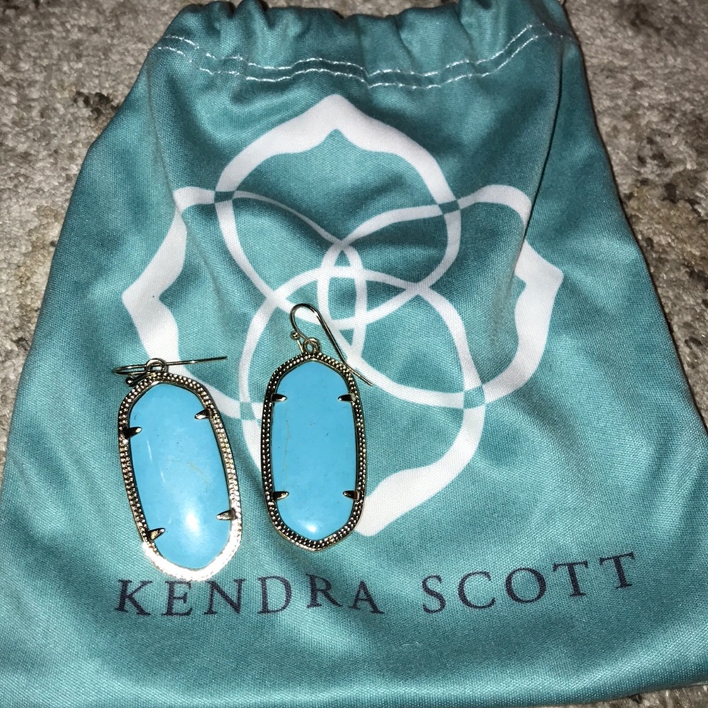 Kendra Scott turquoise Elle earrings